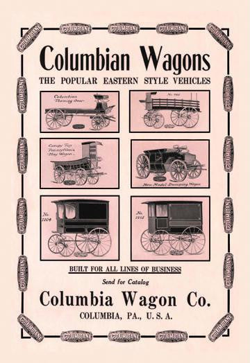 Columbian Wagons 20x30 poster