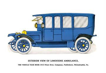 Exterior View of Limousine Ambulance 20x30 poster