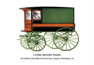 Store Delivery Wagon 20x30 poster