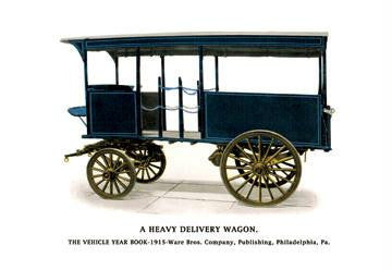 A Heavy Delivery Wagon 20x30 poster