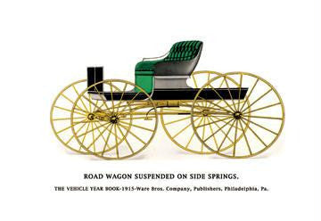 Road Wagon Suspended on Side Springs 20x30 poster