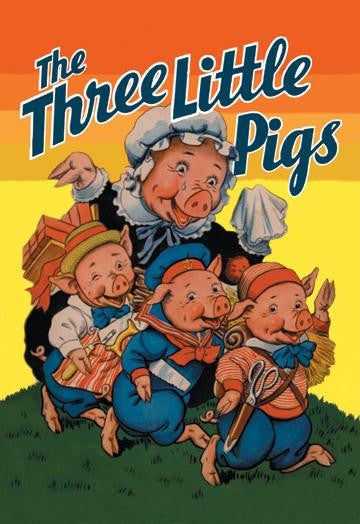 The Three Little Pigs 20x30 poster