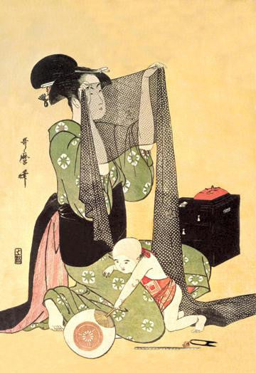 Japanese Mother and Child 20x30 poster