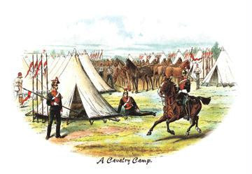 A Cavalry Camp 20x30 poster