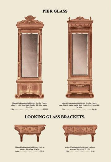 Pier Glass and Looking Glass Brackets 20x30 poster