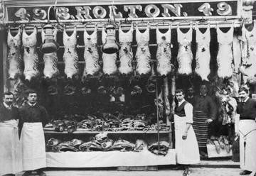 Hammersmith Butcher, London 20x30 poster