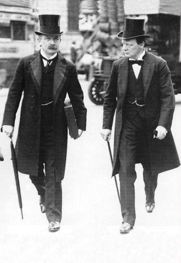 Lloyd George with Churchill, London 20x30 poster