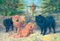 Four Champion Chow-Chows 20x30 poster