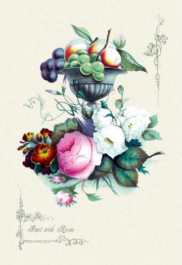 Fruit with Roses 20x30 poster