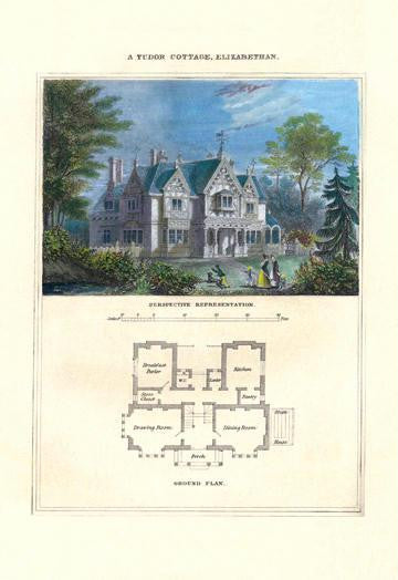 A Tudor Cottage, Elizabethan 20x30 poster