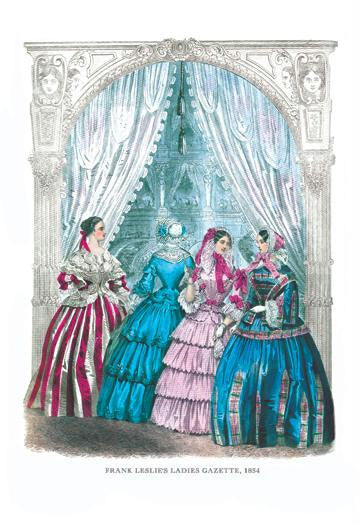 Frank Leslie&#39;s Ladies&#39; Gazette, 1854 #10 20x30 poster