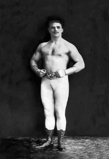 Bodybuilder in Leotard and Boots 20x30 poster