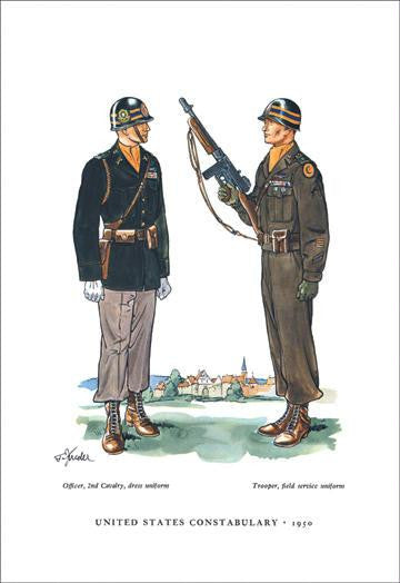 United States Constabulary, 1950 20x30 poster