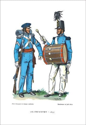 Seventh Infantry, 1835 20x30 poster