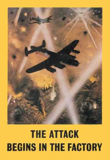 The Attack Begins in the Factory 20x30 poster