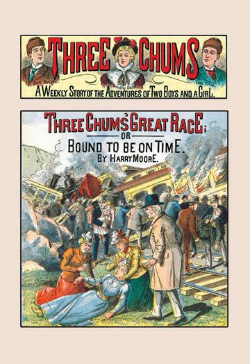 Three Chums: The Great Race, or Bound to Be on Time 20x30 poster