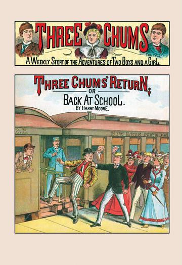 Three Chums: Back at School 20x30 poster