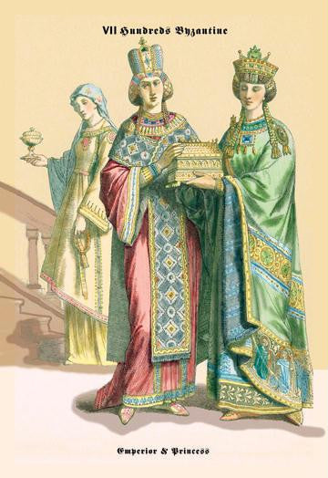 Emperor and Princess of Byzantine, 8th Century 20x30 poster