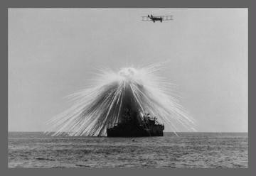 Bombing of the USS Alabama 20x30 poster