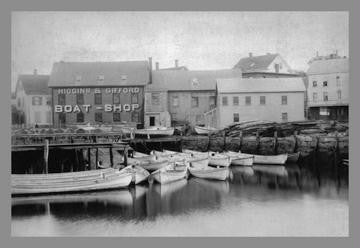 Higgins and Gifford Boatyard 20x30 poster