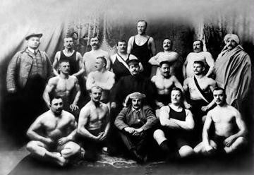 Group of Russian Wrestlers 20x30 poster