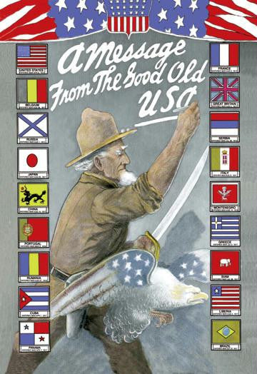 A Message from the Good Old USA 20x30 poster