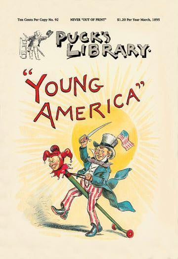 Puck&#39;s Library: Young America 20x30 poster