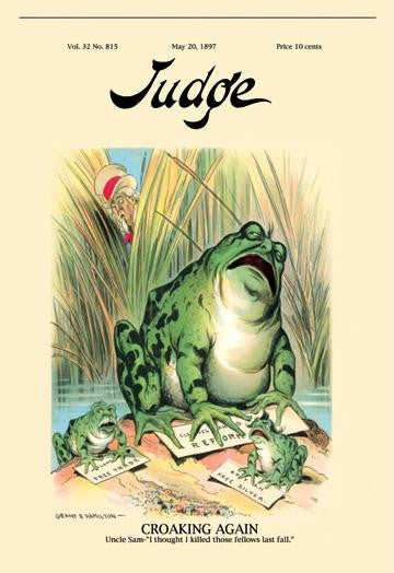 Judge Magazine: Croaking Again 20x30 poster