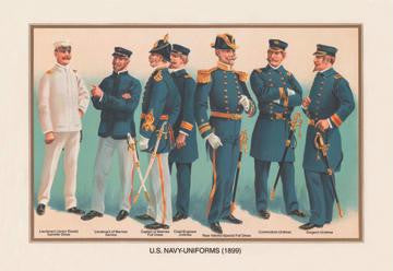 U.S. Navy Uniforms 1899 #4 20x30 poster