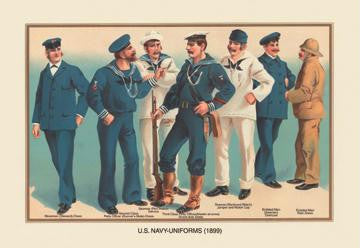 U.S. Navy Uniforms 1899 #2 20x30 poster