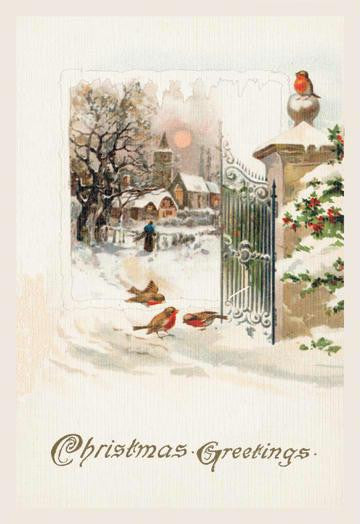 Christmas Robins 20x30 poster