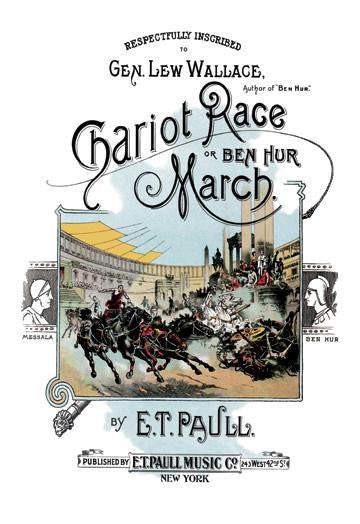 Chariot Race or Ben Hur March 20x30 poster