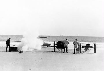 Messenger Line and Cannon Drill, Salisbury, Massachusetts 20x30 poster