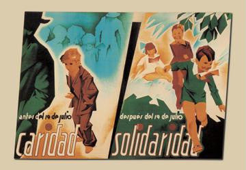 Before July 19, Charity - After July 19, Solidarity 20x30 poster