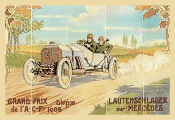 Grand-Prix: Lautenschlager sur Mercedes 20x30 poster