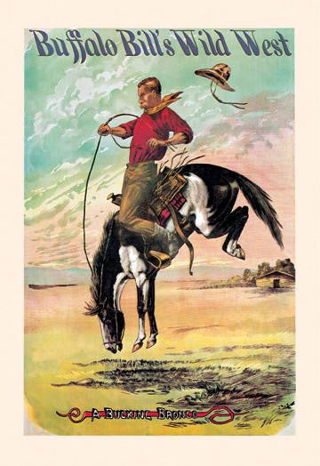 Buffalo Bill: A Bucking Bronco 20x30 poster