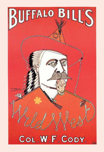 Portrait of Buffalo Bill 20x30 poster