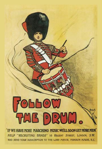 Follow the Drum 20x30 poster