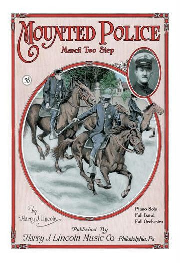 Mounted Police March Two Step 20x30 poster