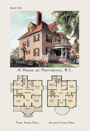 House at Providence, Rhode Island 20x30 poster