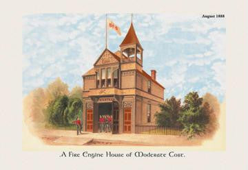 A Fire Engine House at Moderate Cost 20x30 poster