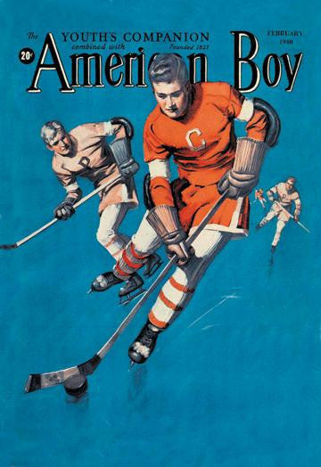 American Boy Hockey Cover 20x30 poster