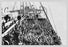 Crowd of Immigrants Standing on Deck 20x30 poster