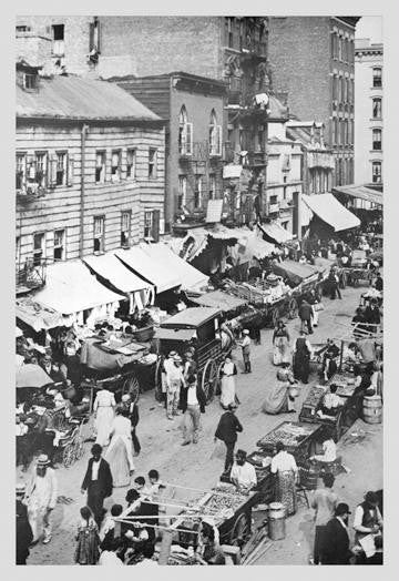 Street Market on Hester Street 20x30 poster