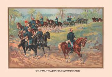 U.S. Army Artillery Field Equipment 1899 20x30 poster