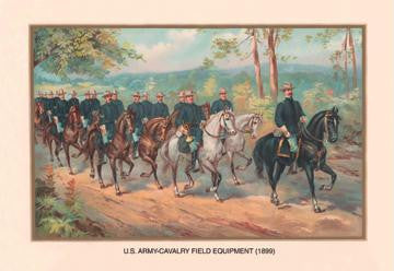 U.S. Army Cavalry Field Equipment, 1899 20x30 poster