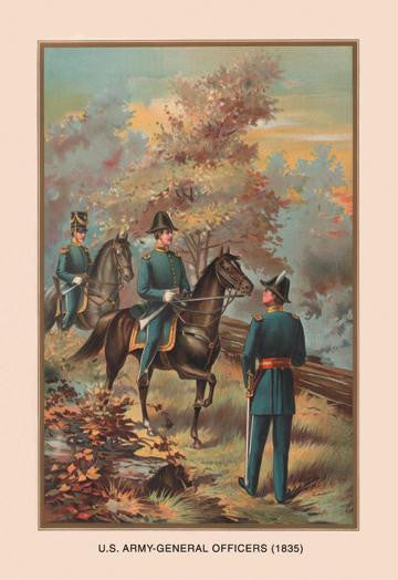 U.S. Army Officers, 1835 20x30 poster