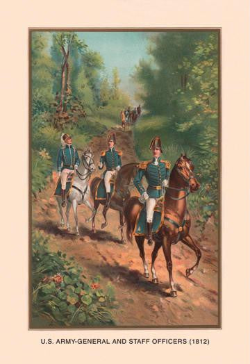 U.S. Army General and Staff Officers, 1812 20x30 poster