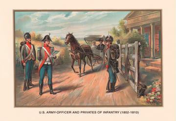 Officer and Privates of Infantry 1802-1810 20x30 poster