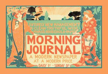 Morning Journal - A Modern Newspaper 20x30 poster